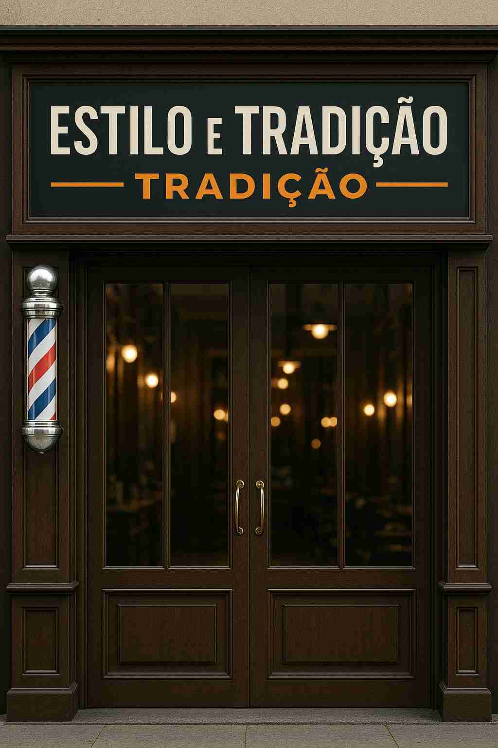 Fachada da Barbearia Premium